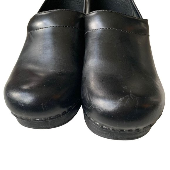 Dansko Professional Nurse Black Cabrio Leather Clogs - Picture 7 of 7